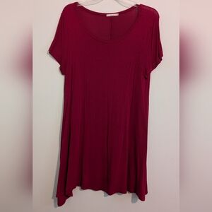 Women's Red Tunic Dress